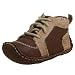 Babybotte Infant/Toddler Artsy Stitch-Down Lace-Up Crib Shoe