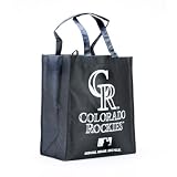 MLB Colorado Rockies Black Reusable Tote Bag