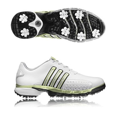 Adidas 2007 Women’s Powerband Golf Shoes - Running White/Black/Key Lime - 737872 Picture
