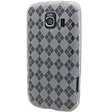 Flexi Gel SKin TPU Glove with CLEAR CHECKERED Design Soft Cover Case for LG ....