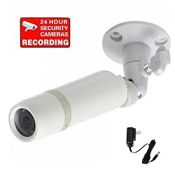 VideoSecu Sony CCD CCTV Security Camera Weatherproof Outdoor 420 TVL 3.6mm Wide View Angle lens with Free Power Supply and Warning Sticker CAU
