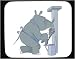 Mouse Pad with mechanic, wrench, rhinoceros