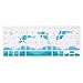Case Star Dolphin Series Silicone Keyboard Cover Skin with Sea Gull Spray for MacBook 13-Inch Unibody/Macbook and Apple Wireless Keyboard (Dolphin-White&Turquoise Blue)