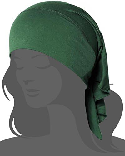 Thiness Women Hijab Cap Under Scarf Bone Bonnet Head Cover Up Army Green One Size