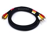 6FT Triple RCA Stereo Video Dubbing Composite Cable (3 x RG59U)