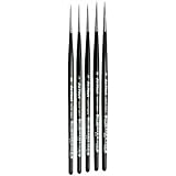 da Vinci Watercolor Series 5361 Miniature Detail Paint Brush Set, Russian Red Sable, Multiple Sizes, 5 Brushes (Series 36)
