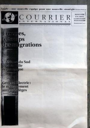 COURRIER INTERNATIONAL du 01/09/1990 - PRE MAQUETTE EN PHOTOCOPIE APPLE UNE NOUVELLE EQUIPE POUR UNE NOUVELLE STRATEGIE ÔÇô INVESTIR EN URSS ÔÇô LA CARTE DU RISQUE REGION PAR REGION ÔÇô EUROPES LE TEMPS DES MIGRATIONS ÔÇô LÔÇÖAFRIQUE DU SUD TISSE SA TOILE ECONOMIQUE ÔÇô GENERAL ELECTRIC LE MANAGEMENT ANTI-PRIVILEGES - SOMMAIRE ÔÇô BALISES ÔÇô MULTILATERAL ÔÇô EUROPES ÔÇô EST ÔÇô URSS ÔÇô JAPON ÔÇô AMERIQUES ÔÇô ASIE ÔÇô FOCUS ÔÇô AFFAIRES ÔÇô INTELLIGENCES ÔÇô MIROIRS ÔÇô EDITORIAL ÔÇô BIENVENU COURRIER INTERNATIONAL du 01/09/1990 - PRE MAQUETTE EN PHOTOCOPIE APPLE UNE NOUVELLE EQUIPE POUR UNE NOUVELLE STRATEGIE ÔÇô INVESTIR EN URSS ÔÇô LA CARTE DU RISQUE REGION PAR REGION ÔÇô EUROPES LE TEMPS DES MIGRATIONS ÔÇô LÔÇÖAFRIQUE DU SUD TISSE SA TOILE ECONOMIQUE ÔÇô GENERAL ELECTRIC LE MANAGEMENT ANTI-PRIVILEGES - SOMMAIRE ÔÇô BALISES ÔÇô MULTILATERAL ÔÇô EUROPES ÔÇô EST ÔÇô URSS ÔÇô JAPON ÔÇô AMERIQUES ÔÇô ASIE ÔÇô FOCUS ÔÇô AFFAIRES ÔÇô INTELLIGENCES ÔÇô MIROIRS ÔÇô EDITORIAL ÔÇô BIENVENU