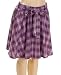 Juniors / Missy Purple Plaid Polyester/ Rayon Knee-Length Full Skirt - New !