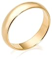 10k Yellow Gold 5mm Traditional Men's Wedding Band