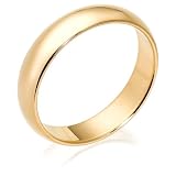 10k Yellow Gold 5mm Traditional Mens Wedding Band