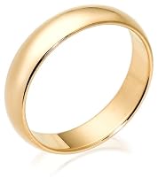 10k Yellow Gold 5mm Traditional Men's Wedding Band