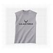 Air Force Sleeveless T-Shirt - Authentic Military Style Physical Training T-Shirt in gray