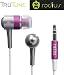 Radius RAHP01P / RA-HP01P / RA-HP01P Tru-Tune Ultra-light Aluminum Earbuds W/ Noise Isolation, iPhone Compatible - Pink (Designed in Japan)