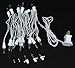 Novelty Lights 20 Light Clear Christmas Craft Mini Light Set, Non-Connectable, White Wire, 8' Long