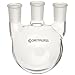 Chemglass CG-1522-05 Glass 500mL Round Heavy Wall 3 Neck Bottom Boiling Flask with 24/40 Standard Taper Outer Joint