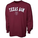 Texas A&M Aggies Maroon Arch Logo Long Sleeve T-shirt