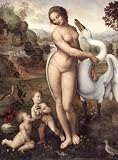 Leonardo Da Vinci (Leda and the Swan) Art Poster Print - 13x19