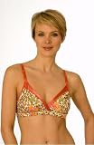 La Leche League Wrap N Snap Maternity Nursing Bra 4101 S M - Floral Animal Print