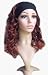 Charming 3/4 Black Root Auburn Long Wavy Hair Piece Wig FREE SHIP#J53-1