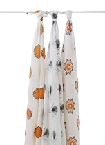 aden + anais Swaddle Blankets, 3 Pack, Mela
From aden + anais
