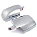 Sporty Custom Look Automotive Chrome Mirror Cover Trim Kit with LED Turn Signals Light Side Marker Lamp For 2004-2011 Nissan Titan Pickup Truck