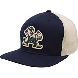 adidas Notre Dame Fighting Irish Navy Blue-Natural Cruisin' Trucker Snapback Adjustable Hat