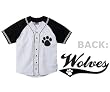 Wolves Full Button Baseball Jersey