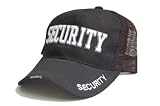 Security Military Adjustable Hat - Black