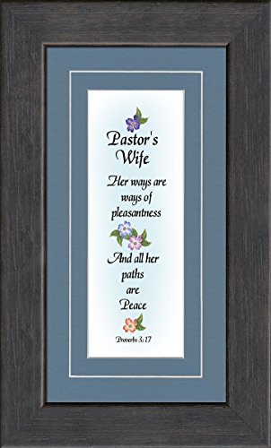 Pastor Wife Inspiration Saying based on Scripture Framed Gift for Clergy Appreciation with Honor and gratitude in Sacrificial Dedication