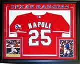 Mike Napoli Autographed Framed Texas Rangers Jersey