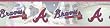 Blue Mountain Wallcoverings 5815410 Atlanta Braves MLB Prepasted Wall Border, 6-Inch by 15-Foot