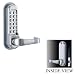 Codelocks 510 Keyless Door Lock - Latchbolt Codelock Finishes: Polished Brass CodeLock Passage Optio