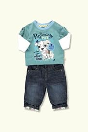 2 Piece Autograph Pure Cotton Dog Top & Bottoms Outfit [T78-7727F-Z]