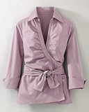 Stretch wrap blouse
