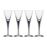 Orrefors Intermezzo Blue Schnapps, Set Of 4