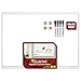 Quartet Magnetic Whiteboard, Dry Erase Markers & Magnets Value Pack, Frame Color May Vary (44200)