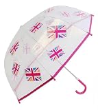 from Union Jack Union Jack Girls Pink Dome PVC Umbrella Model UU0122-Pink