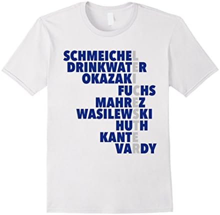 Men's L.C spelt using player names T-shirt Large White