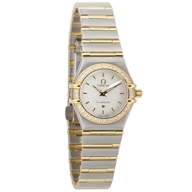 Omega Women's Constellation Quartz Mini Two-Tone Diamond Watch #1267.70.00