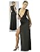 Elegantes Party Kleid schwarz - in Raff Optik - Gr. S, M, L, XL