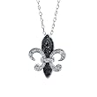 FOJO's Black Diamond Fleur De Lis Pendant (.06 ct. tw.)