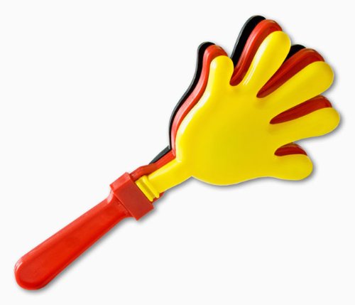 4 x XXL Handklatsche Deutschland 28cm Klapperhand Klatschhand Fanartikel WM EM