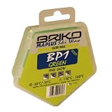 Briko-Maplus Bp1 Green Base Paraffin Ski and Snowboard Solid Wax (100 Grams)