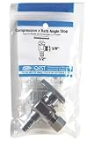 1/2 Barb x 3/8 Od Angle Stop Chrome