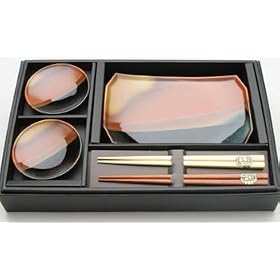 Rust & Gunmetal Sushi Set