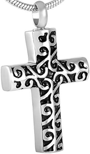 Cremation Ashes Necklace Cross Pendant Memorial Jewelry By Life Lockets - "Celtic Cross My Heart" - A Unique Urn Keepsake