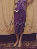 Christian Dior - $4180 New CHRISTIAN DIOR Leather Ruffle Purple Skirt 8 / 40