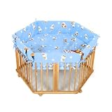 Parc r�glable en hauteur hexagonal motif canards bleupar Feelma