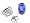 0.50 cts Genuine Oval Tanzanite Stud Earrings in 14k White Gold LIFETIME WARRANTEE