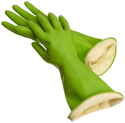 Casabella Way Clean Waterstop Rubber Gloves, Large